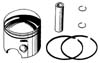 PISTON KIT-STBD<BR>Loopcharged Pistons for 60 degree V4 & V6 Outboards WITH CAR<br />
...more->