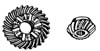 PINION & FORWARD GEAR SET<BR>For 2-Cylinder Loopcharged 40-50HP (1989-2005) with small ge<br />
...more->