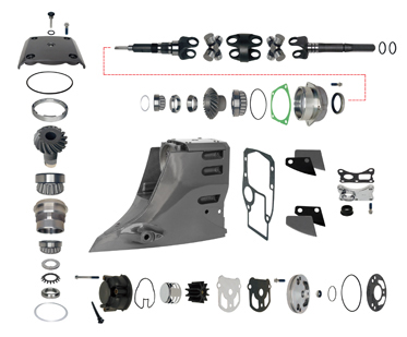COMPLETE UPPER GEARCASE ASSEMBLY KIT