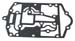 GASKET<BR>54-125 HP 3 AND L4-CYL.<br />
MOUNTING PLATE TO DRIVE SHAFT HOUSI<br />
...more->