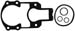 MERCRUISER BELL HOUSING GASKET KIT<BR>MC-1 WITH ROUND TOP COVER