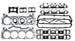 CYLINDER HEAD AND INTAKE MANIFOLD GASKET SET<BR>Top End Gasket Kit<br />
For Ford 351 CID Engines: 233HP S/N 4173<br />
...more->