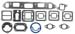 EXHAUST GASKET SET<BR>Chevy 4-Cyl. 2.5L/153CI/100HP/120HP<br />
OMC 1965-1985