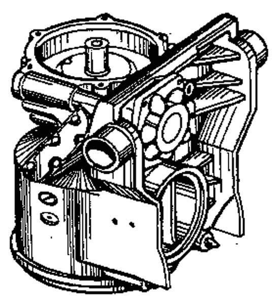 OMC STRINGER COMPLETE UPPER GEARCASE (5.0L V8)
