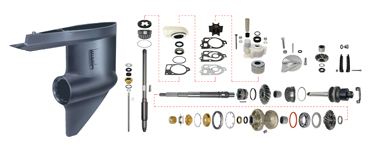 MERCRUISER ALPHA ONE LOWER GEAR HOUSING ASSEMBLY KIT