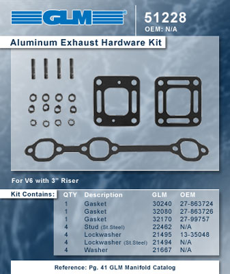 ALUMINUM EXHAUST HARDWARE KIT