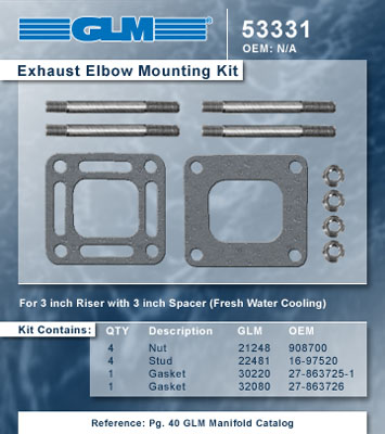 EXHAUST ELBOW MOUNTING KIT
