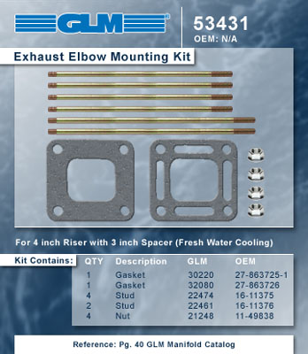 EXHAUST ELBOW MOUNTING KIT