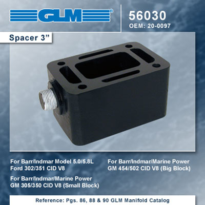BARR INDAMAR MARINE POWER EXHAUST SPACER 3